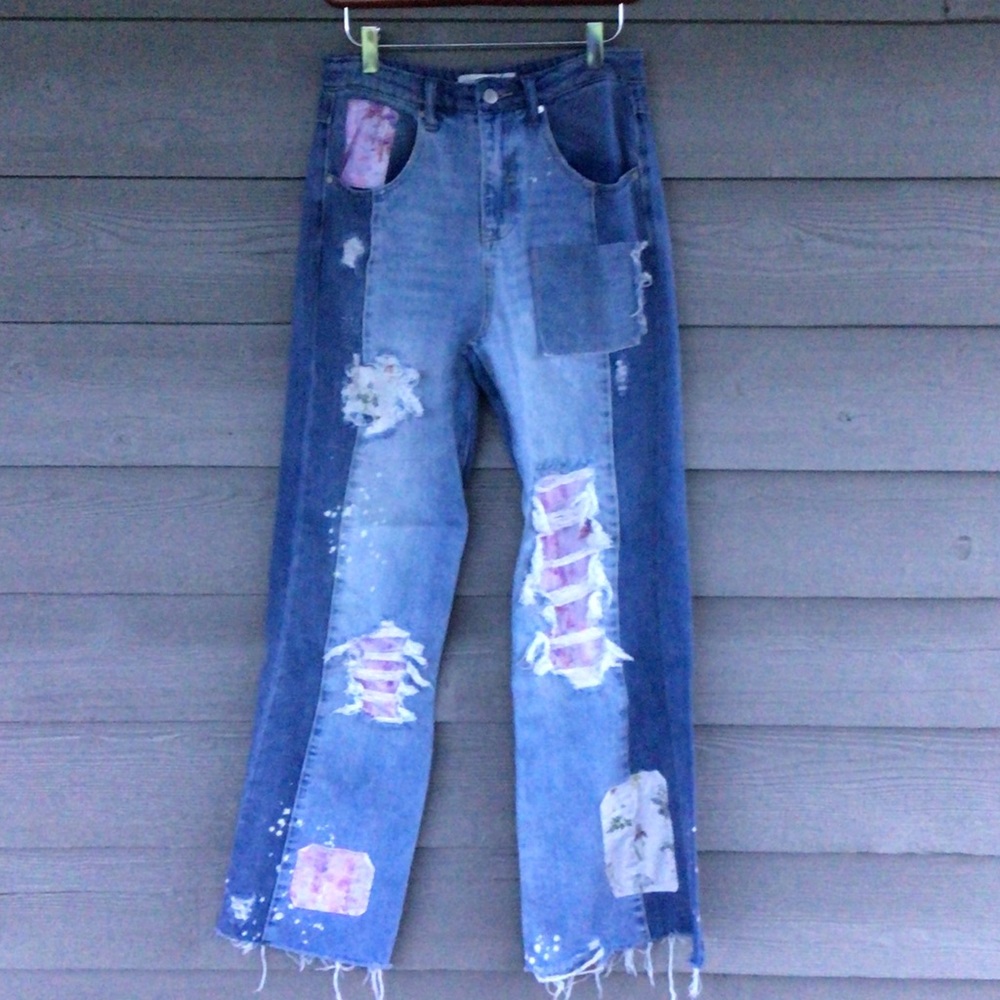 Altar'd State women’s patchwork jeans size 28